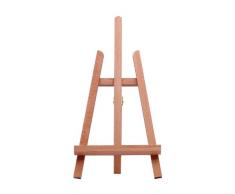 Marabu 1625000000101 - Tisch Staffelei, kleine, dreibeinige Holzstaffelei, zum Aufstellen von Keilrahmen, Fotos und Karten, aus lackiertem Buchenholz, maximale Bildhöhe 36 cm, Gesamthöhe ca. 43 cm