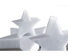 Riffelmacher 68341 Dekoration 3D Stern Dekostern im Beutel-Weihnachten und Basteln 75 cm, Weiß