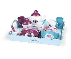 Frozen 2 Serviertablett, Disney Frozen Tablett mit Geschirr, für Kinder ab 3 Jahren