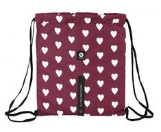 Moos – Teller Spannbettlaken, Design Herzen (SAFTA 611 428 196)