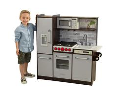 KidKraft 53426 Uptown Elite Espresso Spielküche aus Holz für Kinder, Espresso