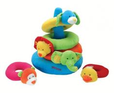 Bontempi PSR4113 - Bontempi Soft Set bestehend aus 5 Ringen mit Tierfiguren + Klang