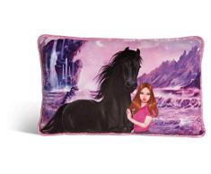 Nici 44903 Kissen Soulmates Mystery Hearts rechteckig 43x25cm, bunt/lila