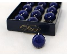 Givi Italia 51944 12 lackiert Kerzen cm. 2,7 blau, mehrfarbig