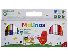 MALINOS 300029 300029-Malzauber 25 Stifte, noch mehr Spaß im Kinderzimmer oder beim Kindergeburtstag, 25er Set Zauberstifte