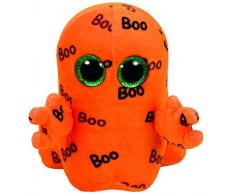 Carletto Ty 37192 Ghoulie Geist mit Glitzeraugen, Glubschis, Beanie Boos, Halloween limitiert, Plüsch, 15 cm, orange