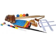 Bex 512-900 - Krocket Britannic für 4 Spieler mit Holzbox, Gartenspiel