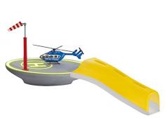 SIKU 5506 - Hubschrauberlandeplatz inkl. Hubschrauber Heli Taxi in Größe 1:87, Kunststoff, Kompatibel mit Hubschraubern im Maßstab 1:50 und 1:87, Vielseitig einsetzbar, multicolor