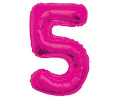 Unique Party Folienballon im Zahlen-Design, groß, 86,4 cm