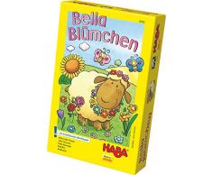 Haba 4093 - Bella Blümchen Kunterbuntes Würfelspiel, für 2-4 Kinder von 3-6 Jahren, Brettspiel zum Lernen von Farben und Symbolen