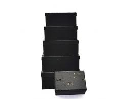 Gifts 4 All Occasions Limited SHATCHI-1304 Aufbewahrungsboxen, Shatchi-Deckel, 6 Stück