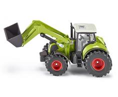 SIKU 1979, Claas Axion 850 Traktor mit Frontlader, 1:50, Metall/Kunststoff, Grün, Bewegliche Schaufel, Heckkupplung, Kombinierbar mit SIKU Anhängern im gleichen Maßstab