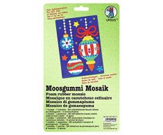 Ursus 8770011 - Moosgummi Mosaik, Weihnachtskugeln, 23 x 16 cm