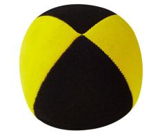 Jonglierball: HENRYS Beanbag Superior (Velours) 67mm, schwarz-gelb
