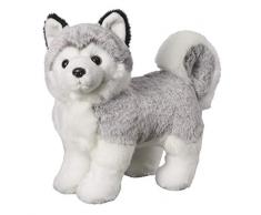 Bauer Spielwaren Deine Tiere mit Herz Husky stehend: Kleines Kuscheltier zum Kuscheln und Liebhaben, ideal als Geschenk, 29 cm, grau-weiß (12532)