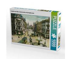 CALVENDO Puzzle Frankfurt am Main, Kaiserstraße mit Springbrunnen 1000 Teile Lege-Größe 64 x 48 cm Foto-Puzzle Bild von Jens Siebert