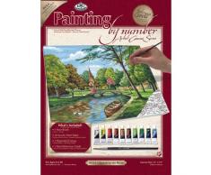 Royal & Langnickel PCL4 - Malen nach Zahlen Künstler Leinwand Serie - Kirche am Fluss Large