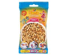 Hama 207-61 - Bügelperlen im Beutel, ca. 1000 Stück, gold