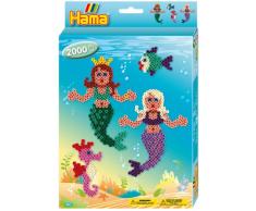 Hama 3431 - Perlenset Meerjungfrau, ca. 2000 Bügelperlen, 1 Stiftplatte und Zubehör