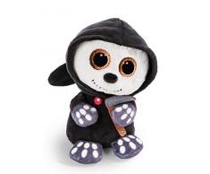 Nici 46305 Glubschis Kuscheltier Halloween Sensenmann Sanito, Flauschiges Plüschtier mit großen Glitzeraugen, süßes Stofftier für Kinder und Kuscheltierliebhaber