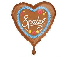 amscan 3375101 Folienballon Spatzl Herz