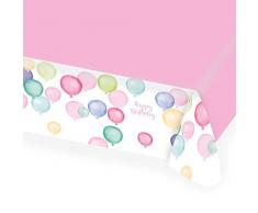 amscan 9903733 Tischdecke Happy Birthday Pastel