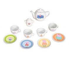 Smoby 7600310531 Pig Kaffee-Geschirrset Peppa Porzellan-Service, Mehrfarbig