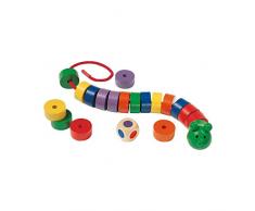 Selecta 63005 Lernspiel Fädelraupe