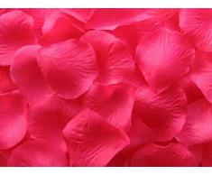 Shatchi 11617-ROSE-PETALS-DARK-PINK-1000 1000 Rosen Blütenblätter Konfetti Geburtstag Hochzeit Taufe Muttertag Party Dekorationen Tischboden Zimmer Bulk