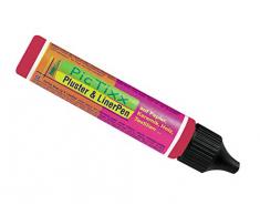 Kreul 49808 - PicTixx Pluster und Liner Pen, Plusterfarbe zum Dekorieren und Verzieren, für Dekoeffekte durch aufplustern im Backofen, mit Bügeleisen oder Fön, 29 ml Pen, rubinrot