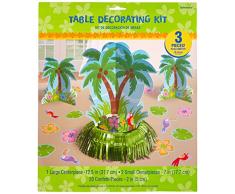 amscan 280054 Tischdekorations-Set Hawaiianische Palme