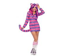 Leg Avenue 85553 Cozy Cheshire-Katze, Damen Karneval Kostüm Fasching, S, rosa/lila