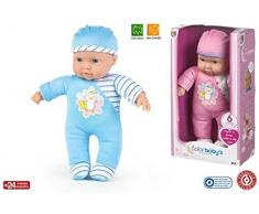 Unbekannt Color Baby Babypuppe weich mit Sound 26 cm, naturfarben (43411)