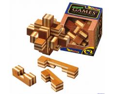 Philos 6054 - Stern-Puzzle, Bambus, Green Games, 9 Puzzle Teile, Knobelspiel