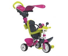 Smoby 741201 Baby Driver Comfort Tricycle Pink Komfort Spielzeug, Rosa