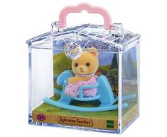 Sylvanian Families 5199 Minibox-Bär auf Schaukelpferd, Mehrfarbig