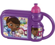 Joy Toy 748970 - Disney Doc McStuffins Set - Jausenbox und Sportflasche, 400 ml, 25 x 7 x 18 cm