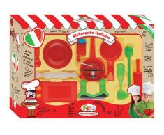 Unbekannt Faro Ristorante Italiano Set der Metall Pfannen, mit pflanzlichen Mühle