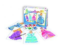 Sentosphere 3900665 - Aquarellum Junior: Prinzessinnen, Malset, 4 Ausmalbilder