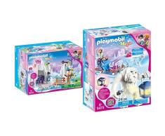 PLAYMOBIL 9470 Spielzeug - Suche nach dem Liebeskristall Unisex-Kinder & 9473 Spielzeug-Schneetroll mit Schlitten, Unisex-Kinder