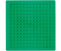 Hama Perlen 220-42 - Stiftplatte, kleines Viereck, farbig: grün