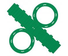 folia 9451/5 - Rundlaternen Rohlinge, Laternenzuschnitte aus Wellpappe, 5 Stück, grün, zum Zusammenstecken ohne Kleber, ideal zum Gestalten individueller Laternen