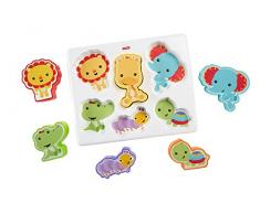 Fisher-Price CMY38 - Tier Puzzle mit 6 Puzzleteilen, Babyspielzeug ab 12 Monaten