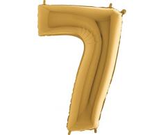 Grabo 027G-P Folienballon, gold, Einheitsgröße