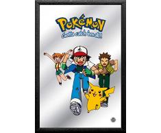 PoKéMoN V829410 Spiegel Ash & Friends, Schwarz