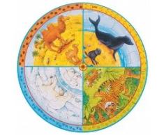 GOKI Holzpuzzle Holzpuzzle GOKIXXL Tierpuzzle, Mehrfarbig (1)