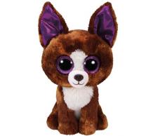 TY 36878 Dexter, Chihuahua mit Glitzeraugen, Glubschis, Beanie Boos, Plüschtier, 15 cm