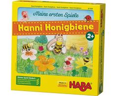 Haba 301838 - Meine ersten Spiele Hanni Honigbiene, kooperatives Farbwürfelspiel für 1-4 Spieler ab 2 Jahren, zum Farbenlernen