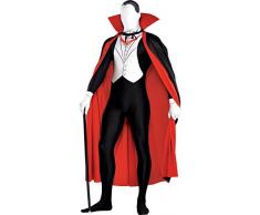 New Amscan Herren Halloween Vampire zweite Haut Party Anzug & Cape Fancy Kleid Kostüm