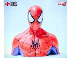 Marvel Deluxe Spardose Spider-Man Büste Bedruckt, Material: PVC, in Geschenkverpackung.